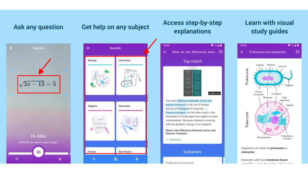 Best Free AI Websites for Students- socratic by google