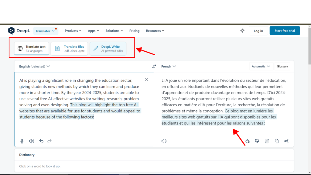 Best-Free-AI-Websites-for-Students-DeepL Translator